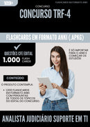 Flashcards para Concurso Analista Judiciario Suporte Em Ti Trf 4 2025 - 1.000 Flashcards de Acordo com Edital